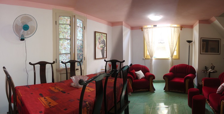 'Living and dining room' Casas particulares are an alternative to hotels in Cuba.